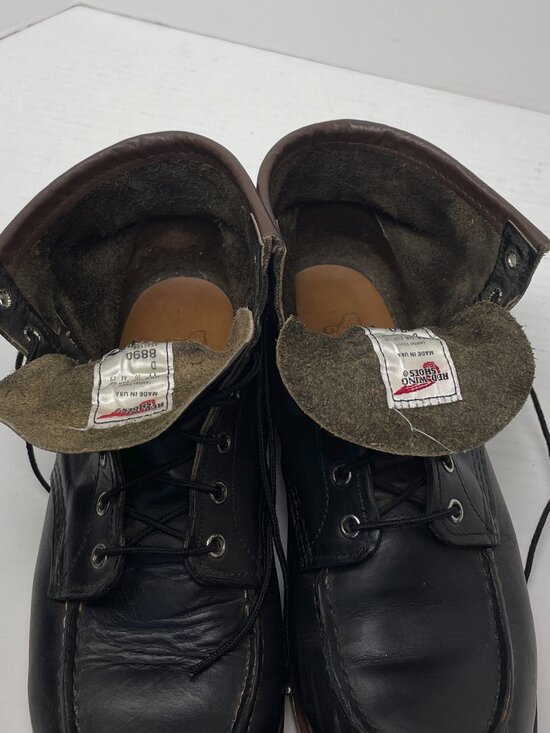 Red Wing Boots Men’s Size 11 D Leather 8890 Black Lace Up Work See Pics main image 6